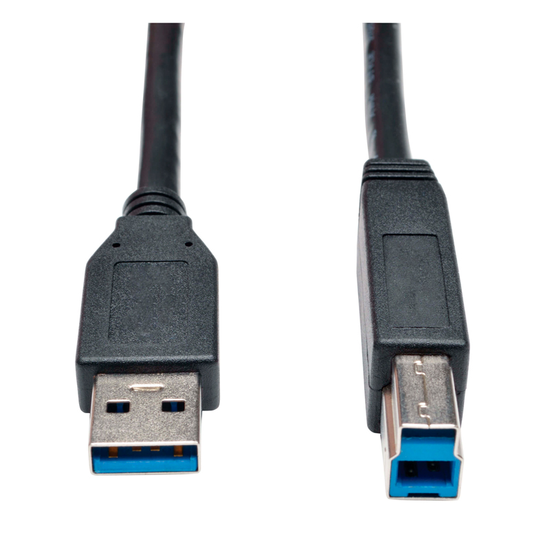 cable para dispositivo usb 3 0 superspeed a b m m negro 1 83 m  6 pies  conect