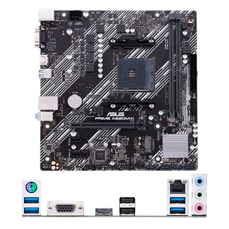 motherboard asus prime a520m k chipset amd a520 socket amd am4 micro atx soport