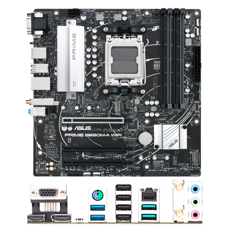 motherboard asus prime b650m a wifi chipset amd b650 socket amd am5 matx sopor