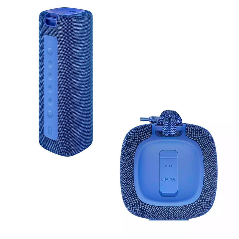 parlante portable mi bluetooth 16w color azul conectividad bt  3 5 mm aux in 