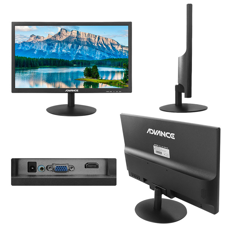 monitor advance adv 4021n 19 5 led 1600x900 hdmi  vga  audio speaker relac