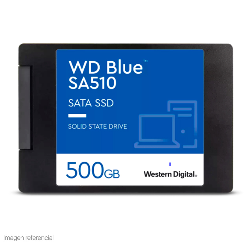 unidad en estado solido western digital blue sa510 500gb sata 6gb s 2 5 7mm 