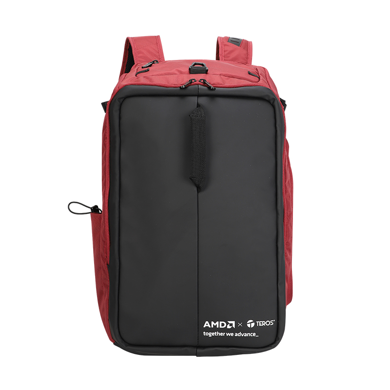 Vista 2 de teros - TE-ATK9060 - Mochilas, maletines y soportes - Backpack TEROS Alltracker AMD TE-ATK9060, para Notebooks de hasta 15.6", Rojo/Negro