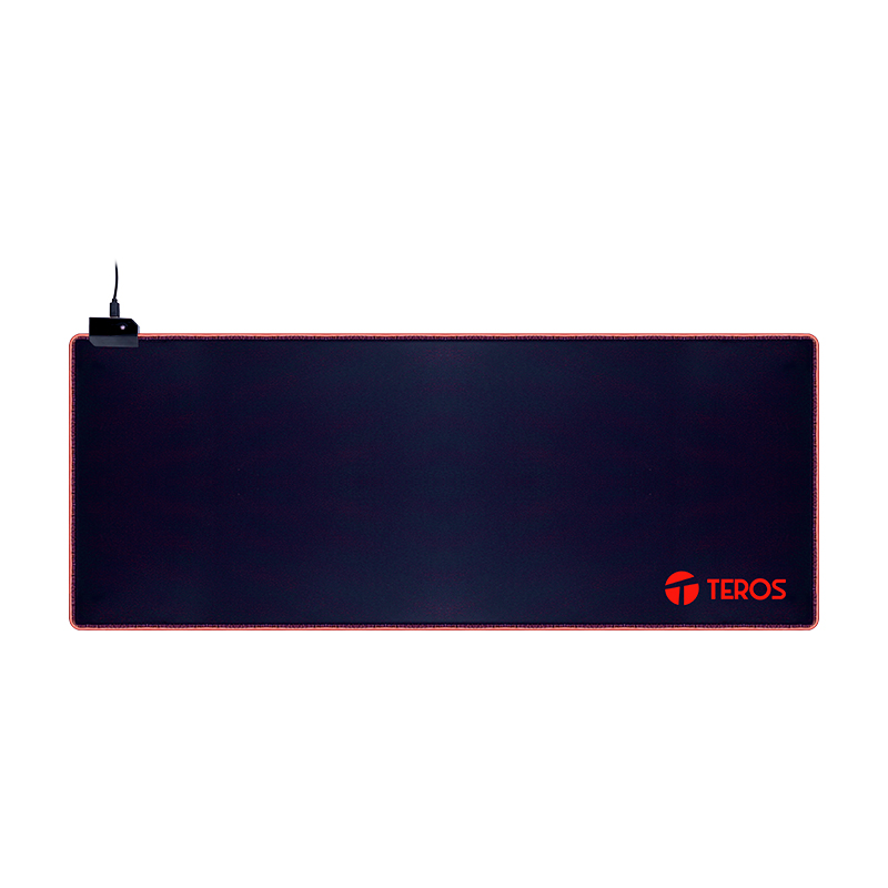 Vista 3 de teros - TE-3020G - Teclados y mouse - Mousepad gamer TEROS TE-3020G, diseño impreso e iluminación RGB