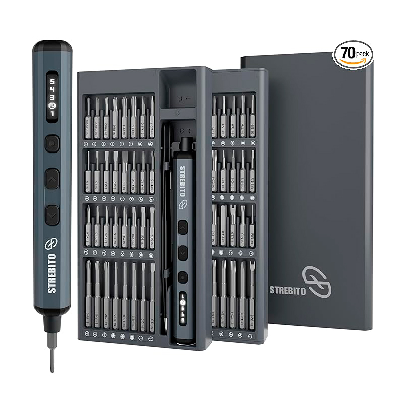strebito - PRECISION_SCREWDRIVER_SET - Accesorios varios - Mini Destornillador Eléctrico Strebito de Precisión 70 en 1
