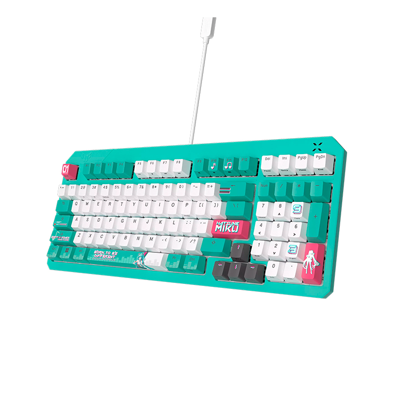 Teclado Asus Tuf Gaming K3 Gen II Hatsune Miku Edition, USB, RGB - Image 2