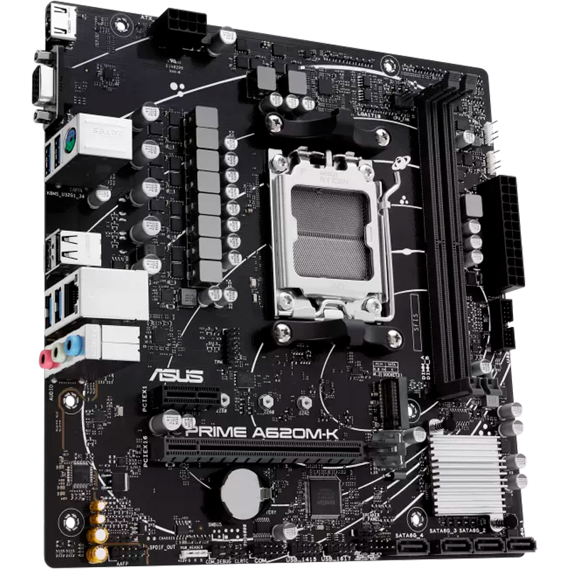 Motherboard ASUS PRIME A620M-K, Chipset AMD A620, Socket AMD AM5, mATX - Image 3