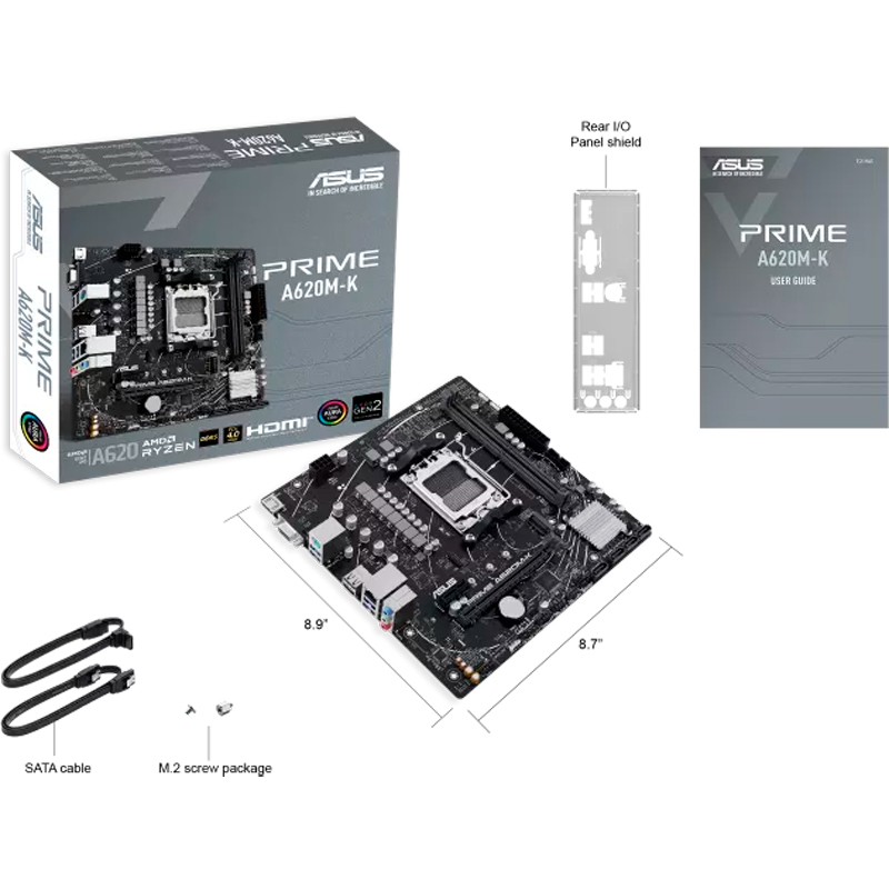 Motherboard ASUS PRIME A620M-K, Chipset AMD A620, Socket AMD AM5, mATX - Image 7
