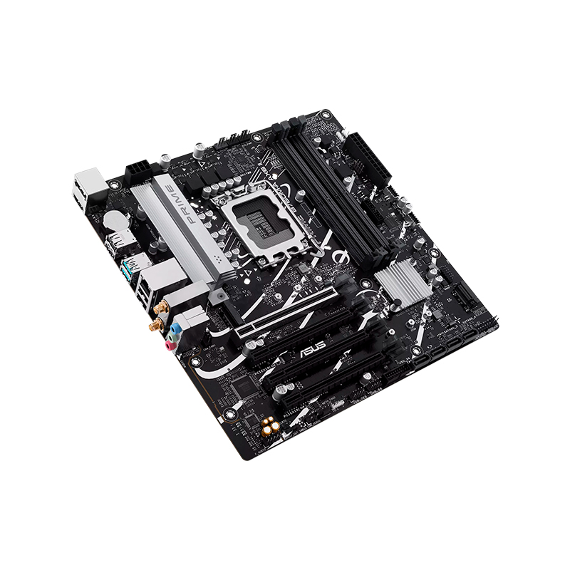Vista 4 de asus - PRIME B760M-A AX6 II - Placas madre - Placa madre ASUS Prime B760M-A AX6 II, Intel B760, LGA1700, DDR5, WiFi 6, mATX