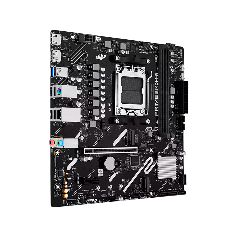 Vista 2 de asus - PRIME B840M-R - Placas madre - Placa madre ASUS Prime B840M-R, AMD B840, AM5, DDR5, 2 DIMM, mATX