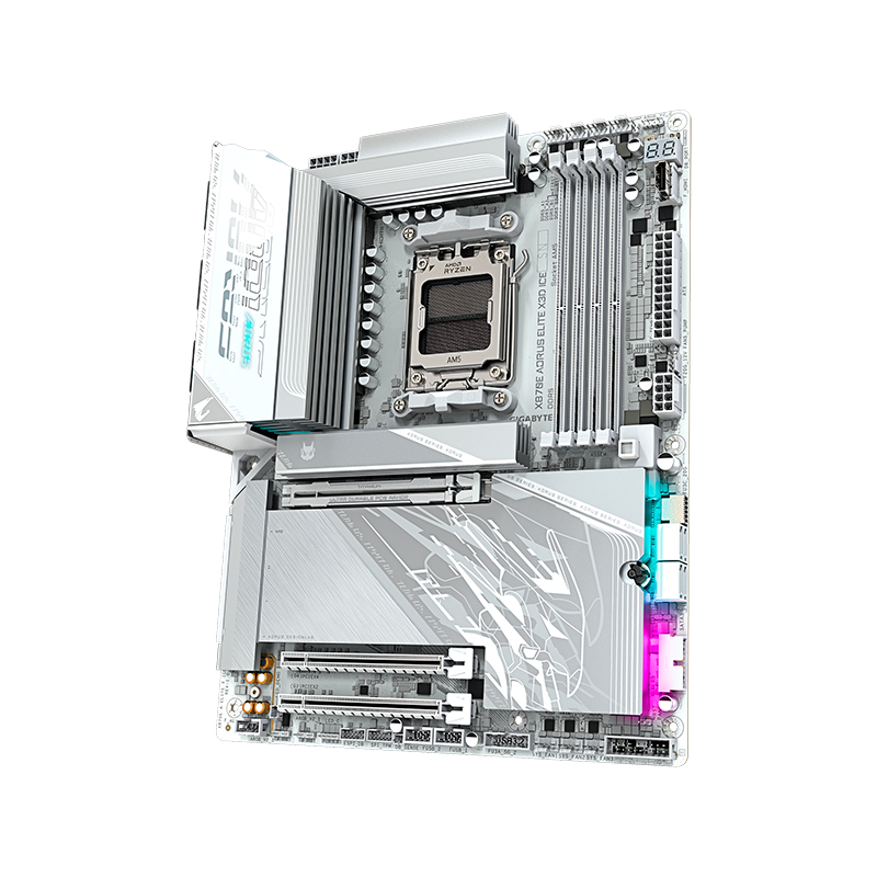 gigabyte - X870E A ELITE X ICE - Placas madre - Motherboard GIGABYTE X870E AORUS ELITE X3D ICE, Chipset AMD X870E, Socket AM5, ATX