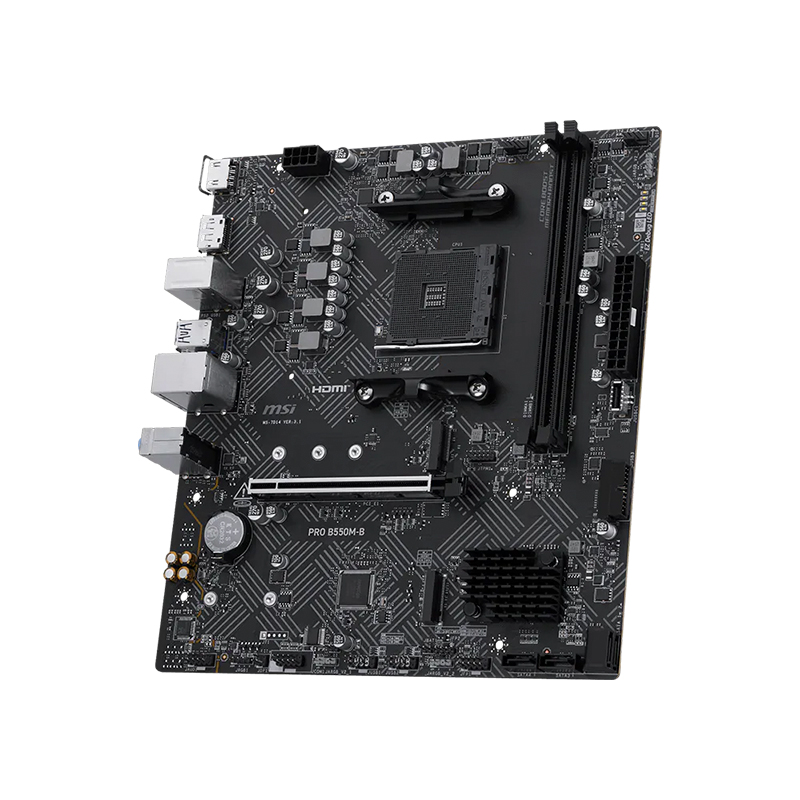 Vista 4 de msi - PRO B550M-B - Placas madre - Motherboard MSI PRO B550M-B, Chipset AMD B550, Socket AM4, DDR4, Micro-ATX