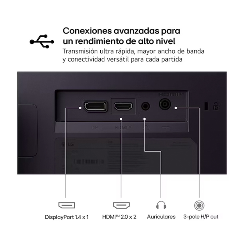 Monitor LG UltraGear G4 27G414B, 27/FHD/IPS/144Hz/HDMI/DP/Salida para auriculares - Image 4