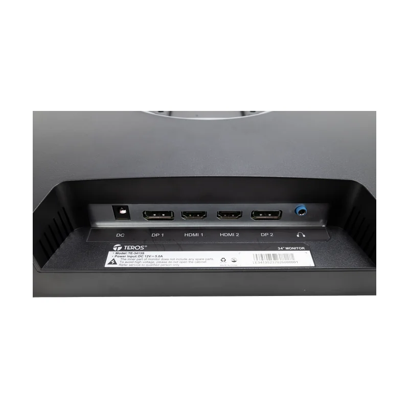 Vista 5 de teros - SAPTE3413S - Monitores - Monitor plano TEROS TE-3413S, 34" WQHD VA, 100Hz, 1ms, HDMI, DP, Audio out