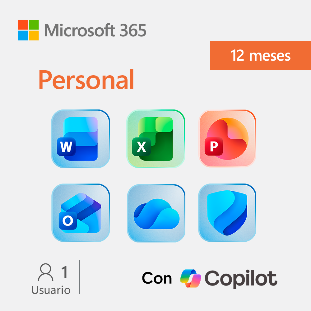 Vista 2 de microsoft oem - EP2-32316 - Ofimatica y productividad - Licencia Microsoft 365 Personal 1 Año ESD