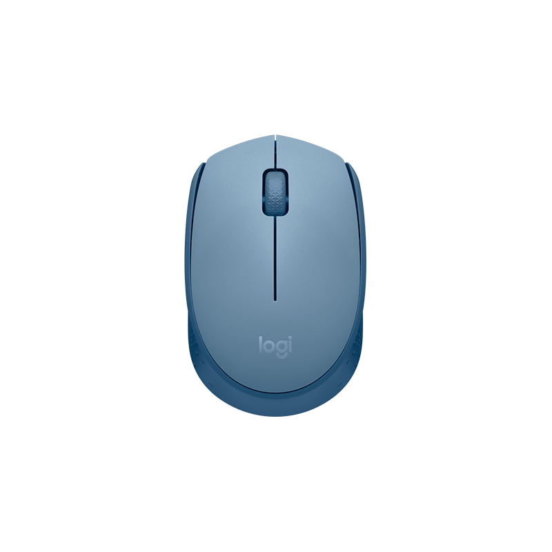 logitech - 910-006863 - Teclados y mouse - Mouse óptico inalámbrico Logitech M170, ambidiestro, receptor USB, 2.4 GHz, Gris azulado.