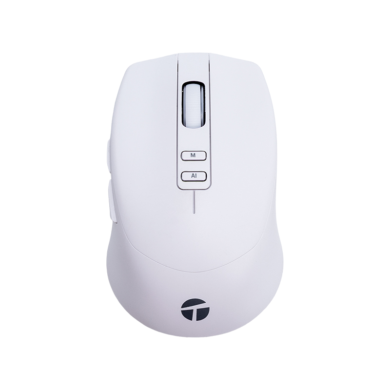 Mouse inalámbrico TEROS TE-1249AI, 2.4GHz, 3200 DPI, BT, Receptor USB
