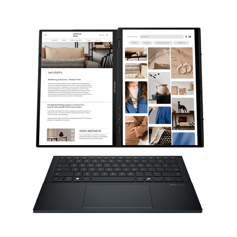 NB ASUS ZENBOOK DUO UX8406CA-QL444W/14" FHD OLED Touch/Core Ultra 9 285H 5.4G/16G LPDDR5X - Image 2