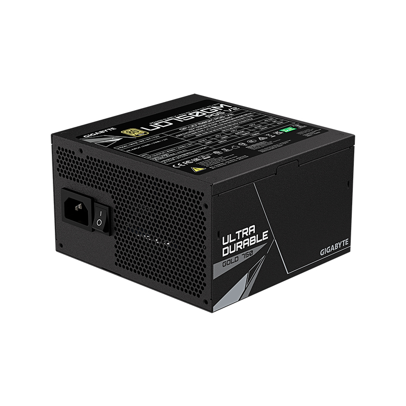 Vista 3 de gigabyte - GP-UD750GM PG5 V2 - Cases y gabinetes - Fuente de Poder GIGABYTE UD750GM PG5 V2, 750W, 80 PLUS Gold, Full Modular, ATX 3.1