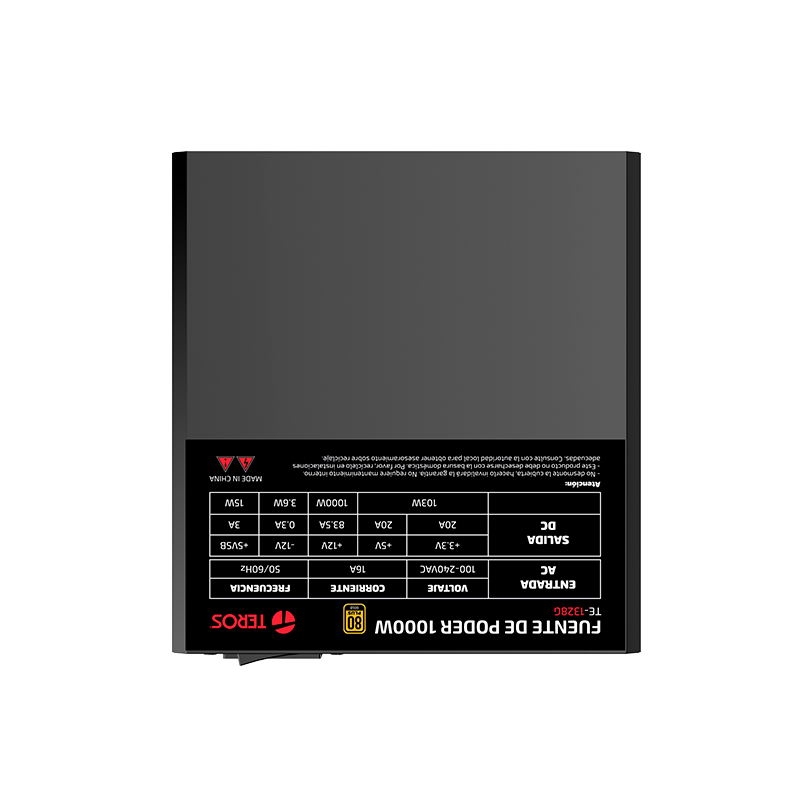 Fuente de alimentación gamer TEROS TE-1328G, Formato ATX, 1000W, 100V/240V, 80 PLUS GOLD - Image 6