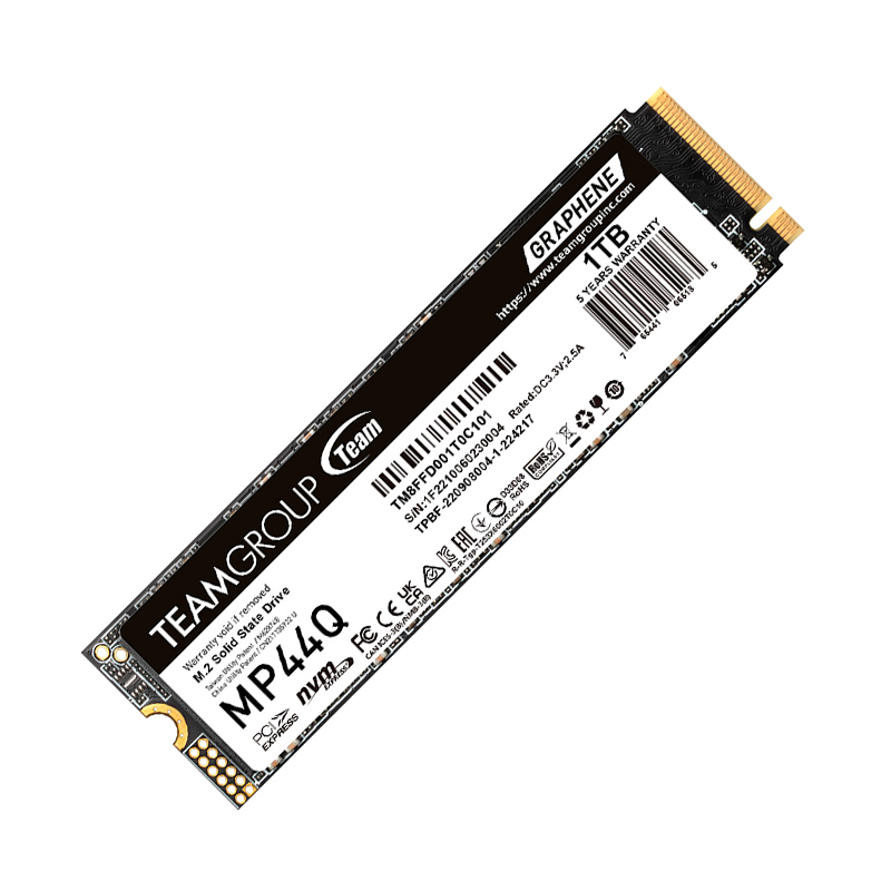 teamgroup - TM8FFD001T0C101 - Almacenamiento interno - Unidad en estado solido TEAMGROUP MP44Q 1TB PCIe 4.0 x4 NVMe M.2 SSD