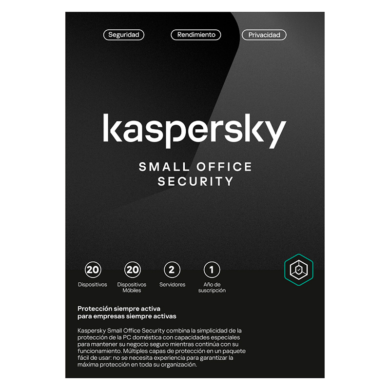 kaspersky - KL4541DDNFS - Seguridad y antivirus - Kaspersky Small Office Security - 20 PCs, 1 Año (Virtual)
