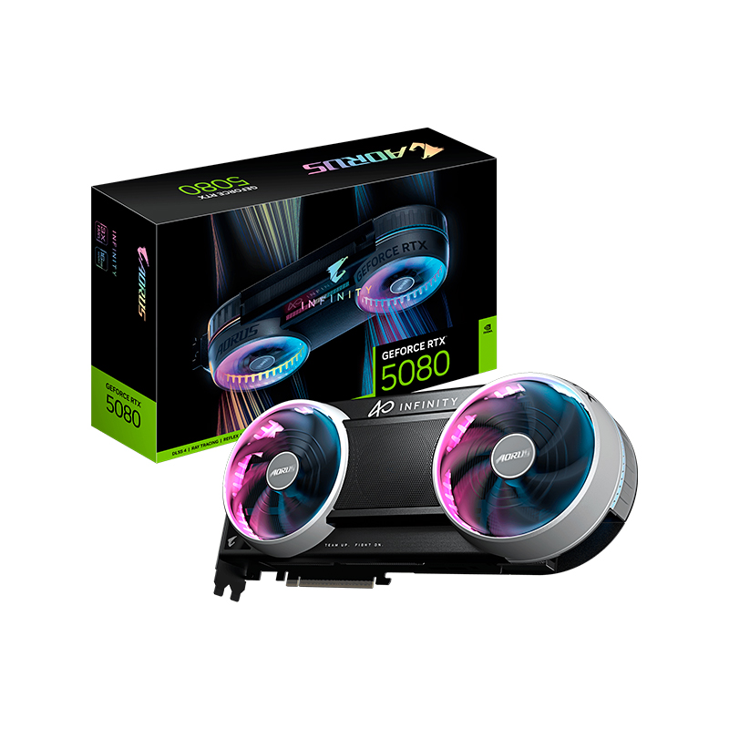 Tarjeta de video GIGABYTE GeForce RTX 5080 AORUS INFINITY 16G, 16GB GDDR7, PCI-E 5.0 - Image 2