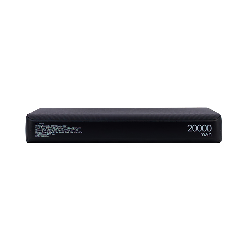 teros - TE7057N - Baterias y energia movil - Powerbank Teros TE-7057N 20000mAh USB-A/C Negro
