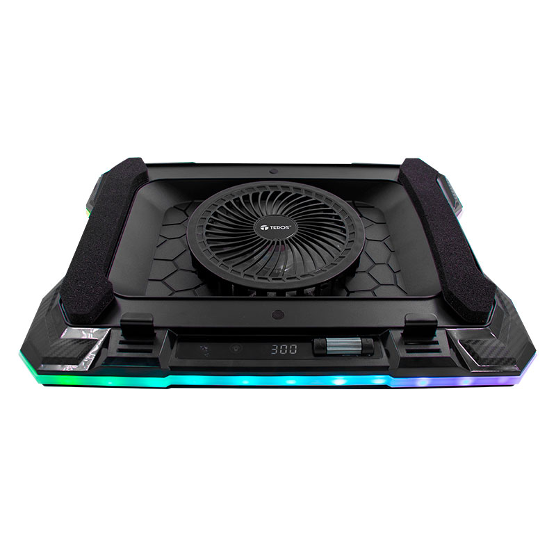 Vista 5 de teros - TE7133N - Accesorios varios - Cooler para Laptop Teros TE-7133N RGB de 14" a 19"