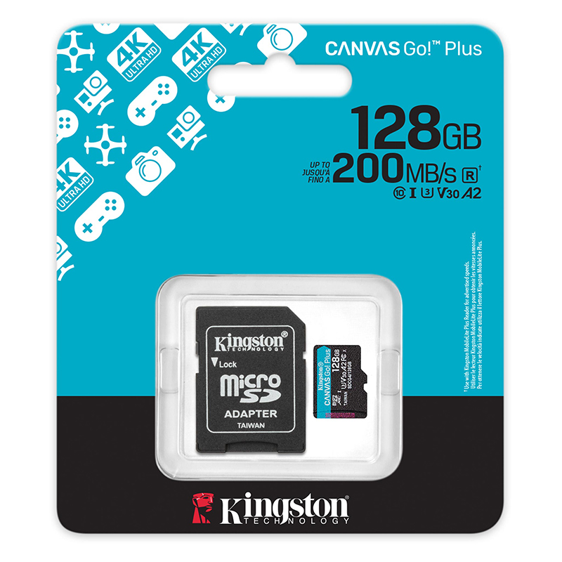 Memoria Flash microSD Kingston Canvas Go! Plus, 128GB, con adaptador SD - Image 3