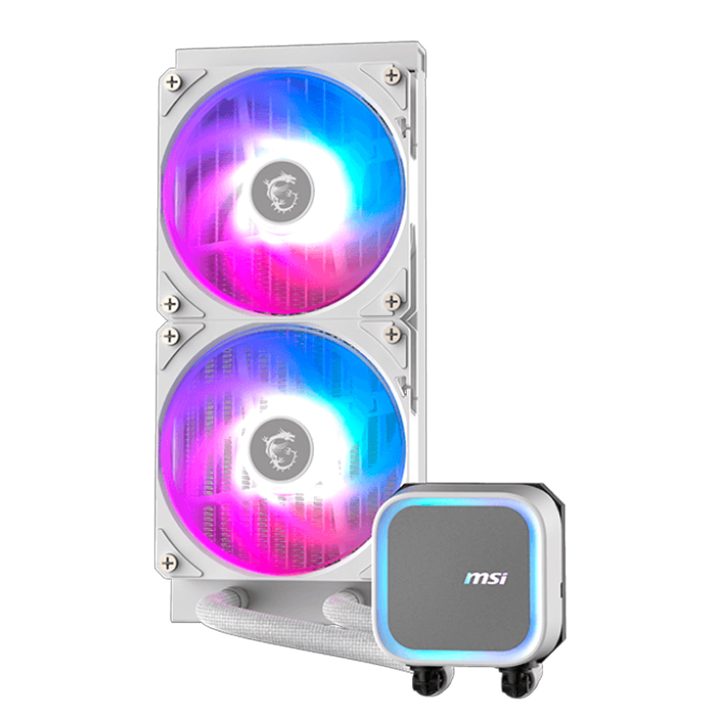 Vista 2 de msi - MAG CORELIQUID A13 240 WHITE - Refrigeracion y ventiladores - Refrigeración Líquida MSI MAG CORELIQUID A13 240 White