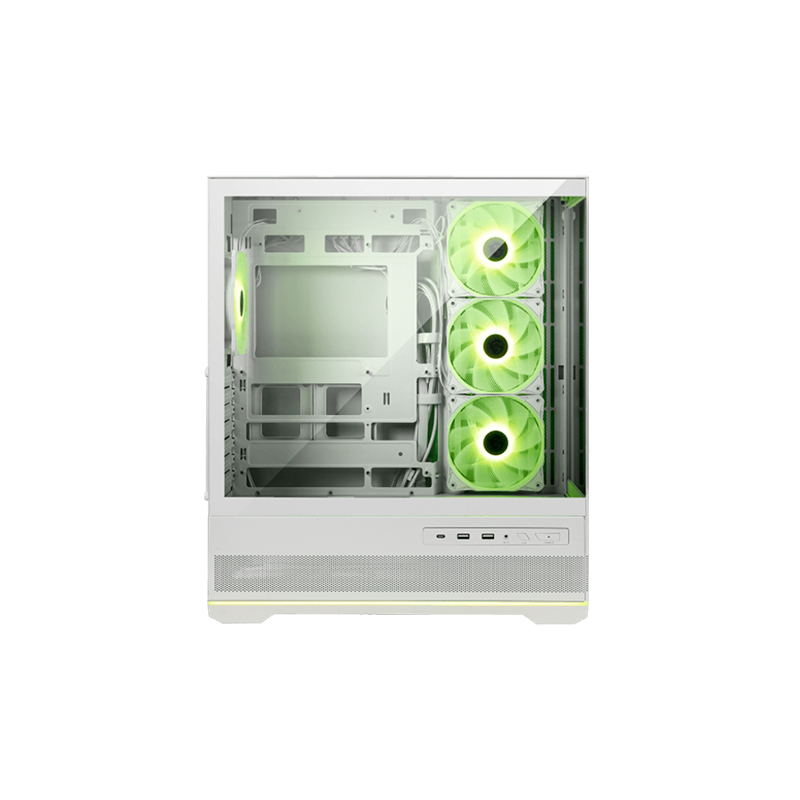 Vista 2 de msi - MAG PANO 110R PZ WHITE - Cases y gabinetes - Case MSI MAG PANO 110R PZ White Mid Tower