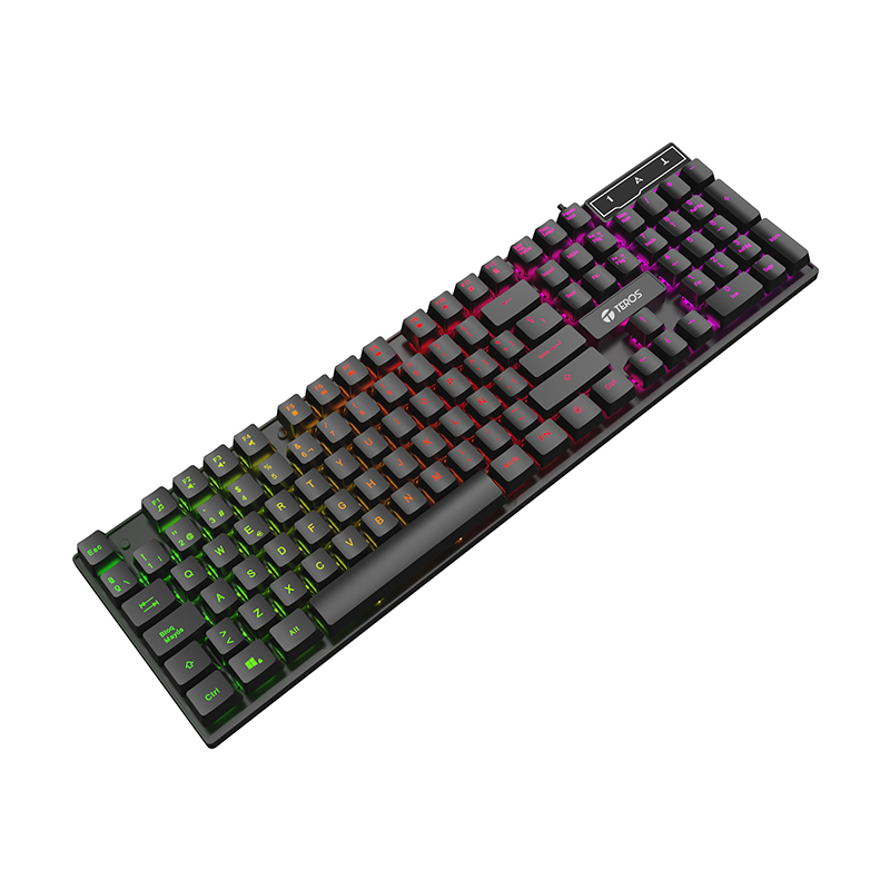 Teclado alámbrico gamer TEROS TE-4072G, USB, RGB - Image 2