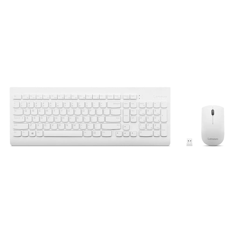 Kit de Teclado + Mouse combo, LENOVO 510, Inalámbrico, Color Blanco - Image 3