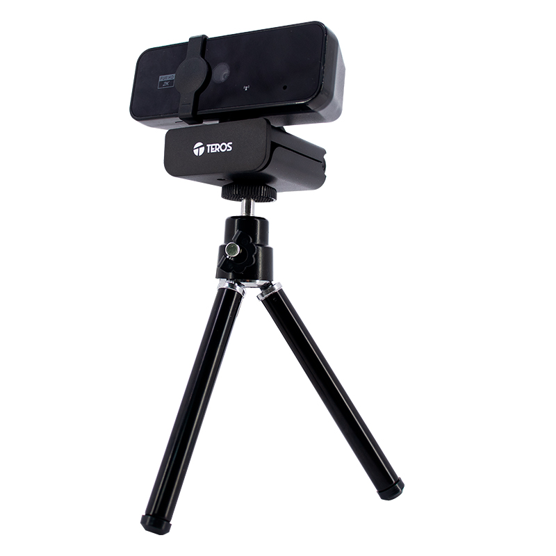 Vista 3 de teros - TE9072 - Webcams y camaras - Webcam Teros TE-9072 2K con Micrófono USB