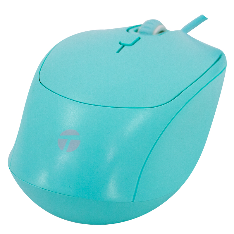 Vista 2 de teros - TE-1227S - Teclados y mouse - Mouse Óptico Teros TE-1227S USB Verde con DPI Ajustable (1600 DPI)