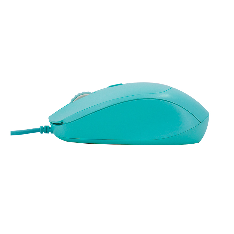 Vista 3 de teros - TE-1227S - Teclados y mouse - Mouse Óptico Teros TE-1227S USB Verde con DPI Ajustable (1600 DPI)
