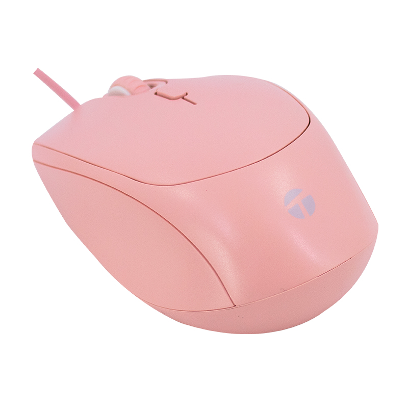 Vista 3 de teros - TE-1226S - Teclados y mouse - Mouse Óptico Teros TE-1226S USB Rosado con DPI Ajustable (1600 DPI)