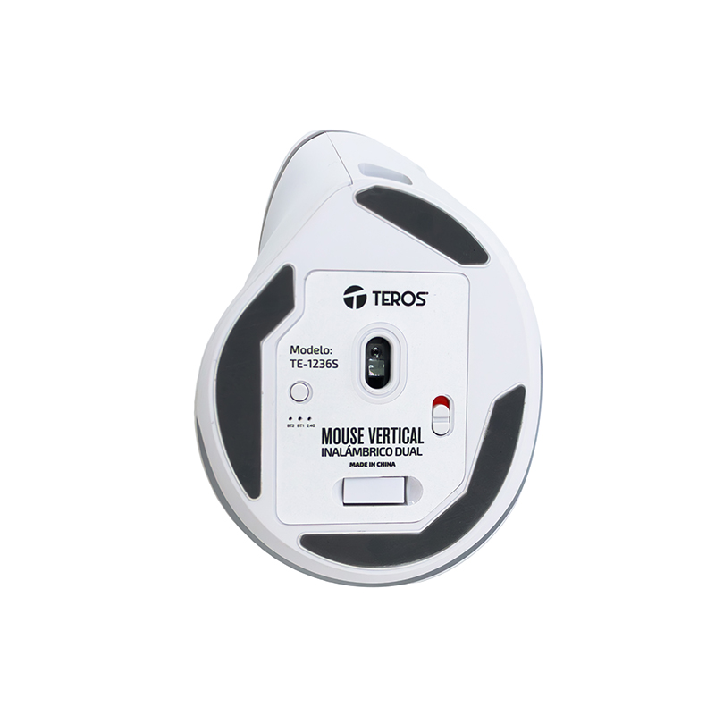Mouse inalámbrico TEROS TE-1236S, 2400 DPI, BT1, BT2, USB, RGB - Image 5