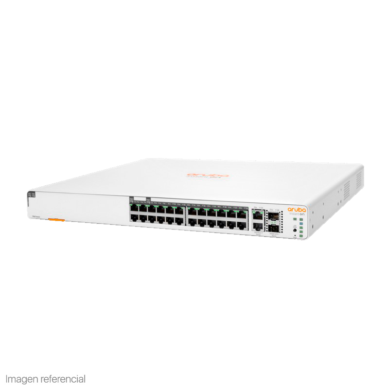 Vista 2 de hp enterprise - networking - JL807A - Switches - Switch de Red Aruba Instant On 1960 24 Puertos Gigabit PoE+