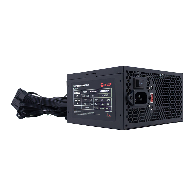 Fuente de alimentación TEROS TE-1324S, Formato ATX, 250W, 115V/230V