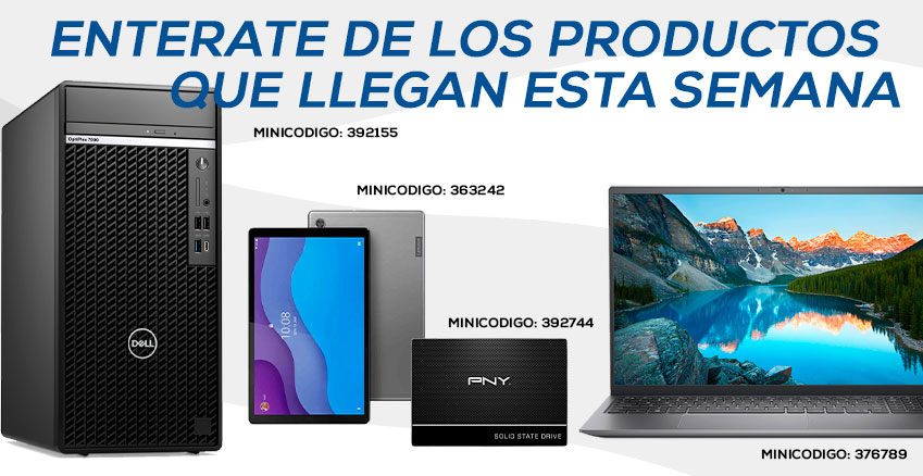 productos por llegar